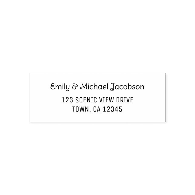 Sello Automático Elegant Modern Casual Handwriting for Couples (Diseño)