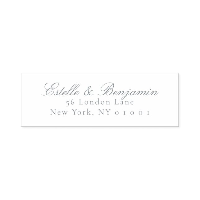 Sello Automático Elegant Script Return Address Wedding (Diseño)