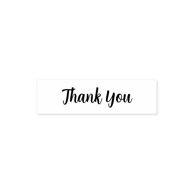 Sello Automático Elegant Script “Thank You” Rubber Stamp (Diseño)