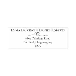 Sello Automático Elegant Script Wedding Return Address Stamp