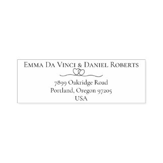 Sello Automático Elegant Script Wedding Return Address Stamp