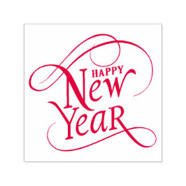 Sello Automático Elegante Año Nuevo Feliz