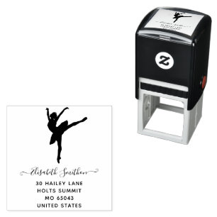 Sello Automático Elegante bailarina clásica de ballet Estacionamien