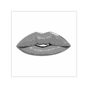Sello Automático Elegante beso negro