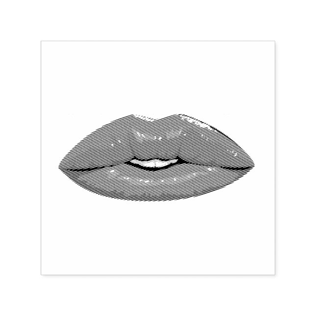 Sello Automático Elegante beso negro (Diseño)