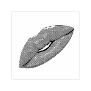 Sello Automático Elegante beso negro