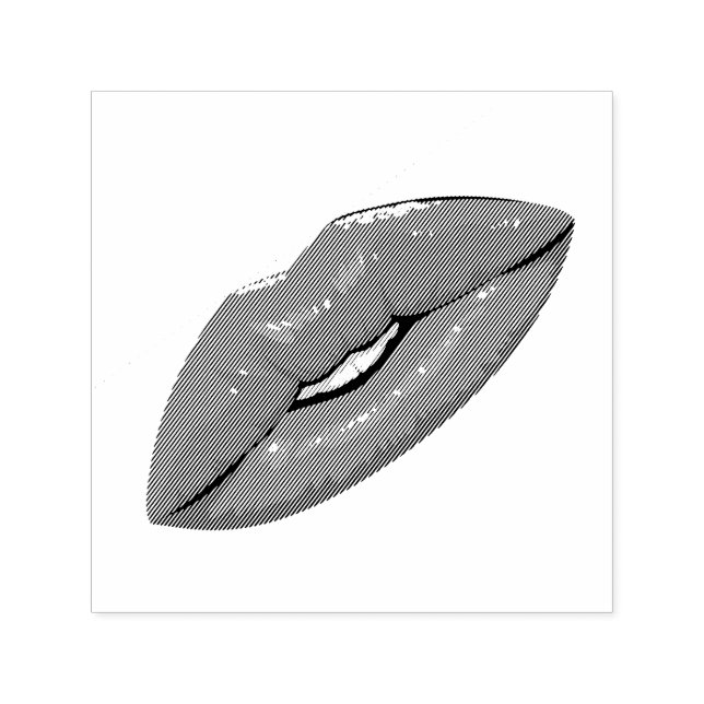 Sello Automático Elegante beso negro (Diseño)