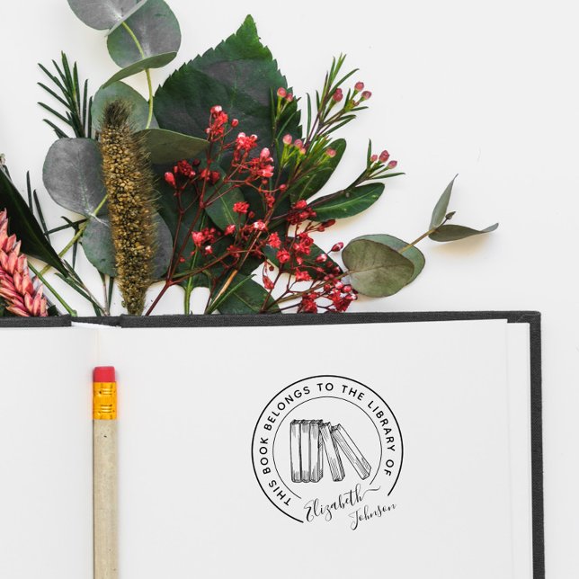 Sello Automático Elegante Biblioteca de Modas Elegantes Libros de N (Subido por el creador)