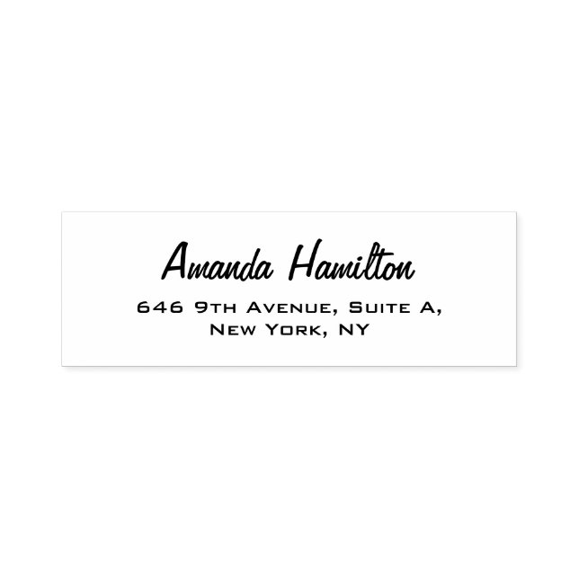 Sello Automático Elegante Caligrafía Blanca Llena De Profesionalism (Diseño)