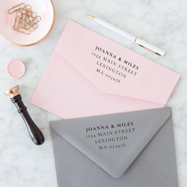 Sello Automático Elegante Classic dirección de retorno simple (Subido por el creador)