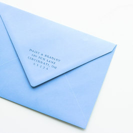 Sello Automático Elegante dirección de devolución de boda personali