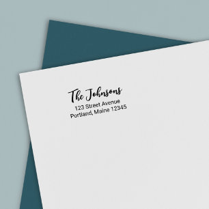 Sello Automático Elegante Dirección de devolución de nombre de guió