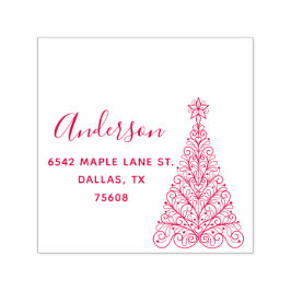 Sello Automático Elegante dirección de devolución de nombre persona