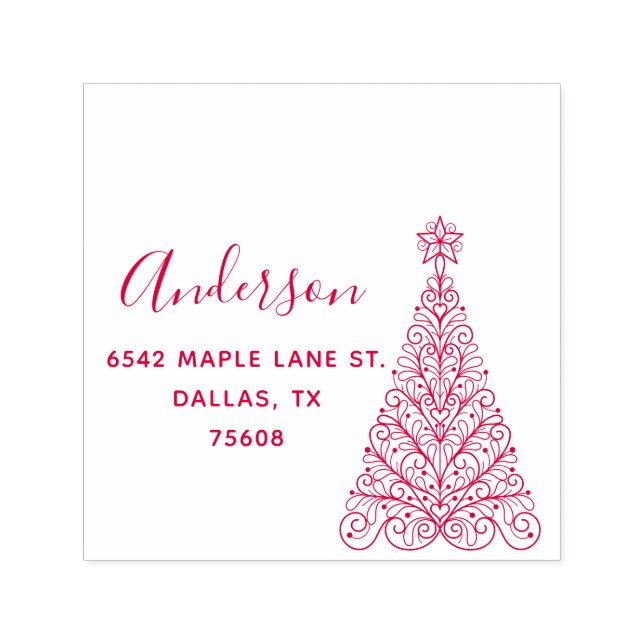 Sello Automático Elegante dirección de devolución de nombre persona (Diseño)