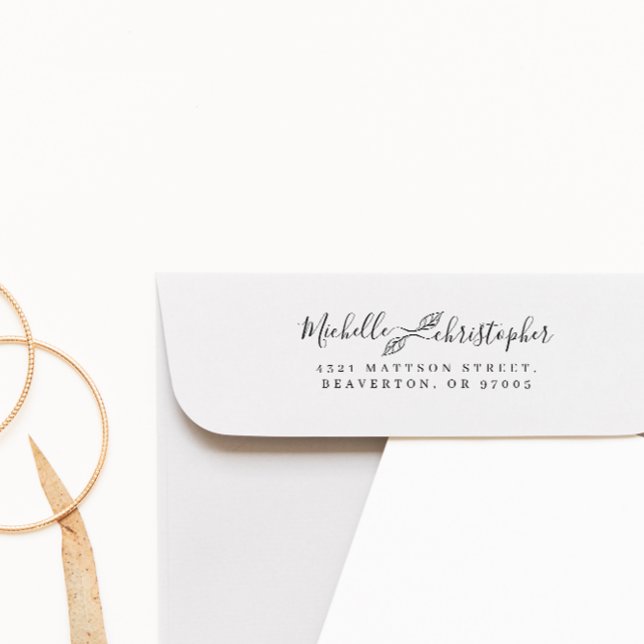 Sello Automático Elegante dirección de retorno de Boda de Moda botá (Subido por el creador)