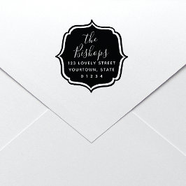 Sello Automático Elegante dirección de retorno de caligrafía bohemi