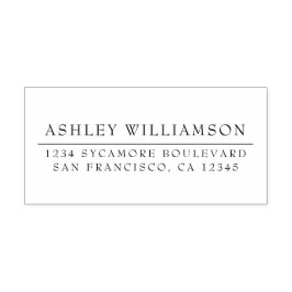 Sello Automático Elegante dirección de retorno de Moda mínima