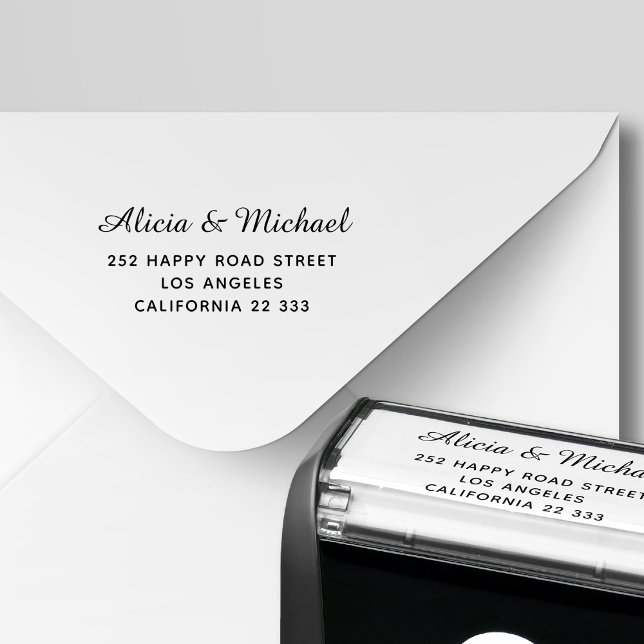 Sello Automático Elegante dirección de retorno del boda de guión de (Subido por el creador)