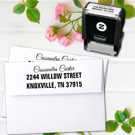 Sello Automático Elegante dirección de retorno del Personalizado de