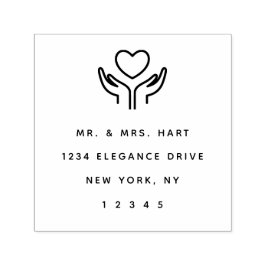 Sello Automático Elegante dirección de retorno enriquecido clásico-