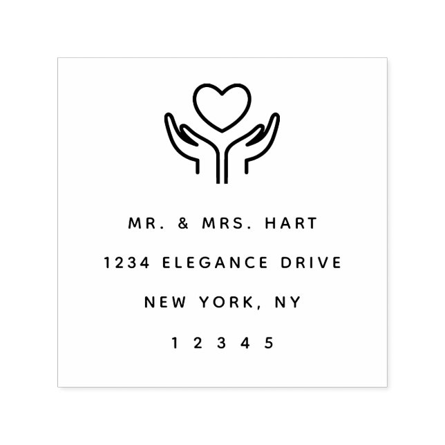 Sello Automático Elegante dirección de retorno enriquecido clásico- (Diseño)