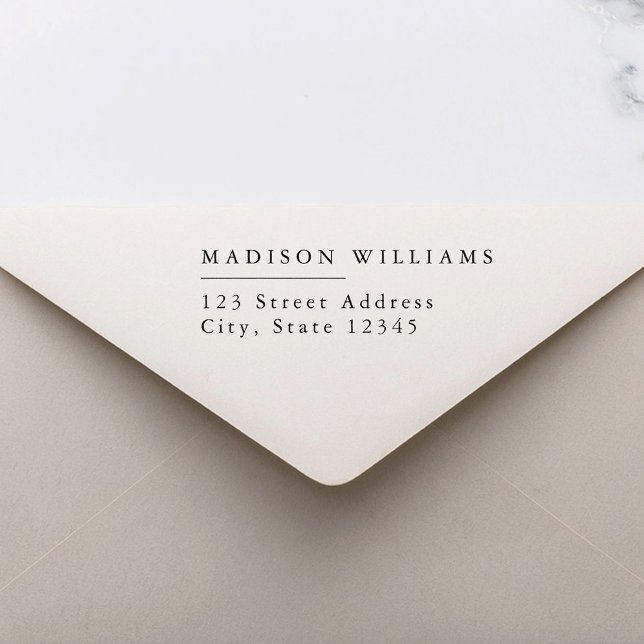 Sello Automático Elegante dirección de retorno moderno (Subido por el creador)