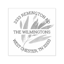 Sello Automático Elegante dirección de vuelta artística de hoja