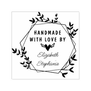 Sello Automático elegante estampado botánico de autotinta hecho a m