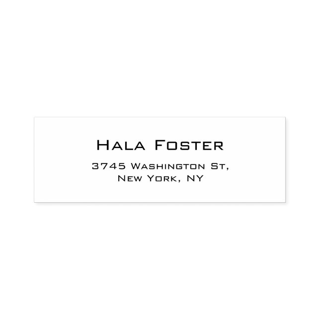 Sello Automático Elegante estilo moderno sencillo negro y blanco de (Diseño)