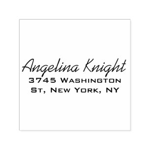 Sello Automático Elegante Estiloso Moderno Único Script de Letra a 