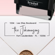 Elegante Firma Estilosa de la Familia para la Dire