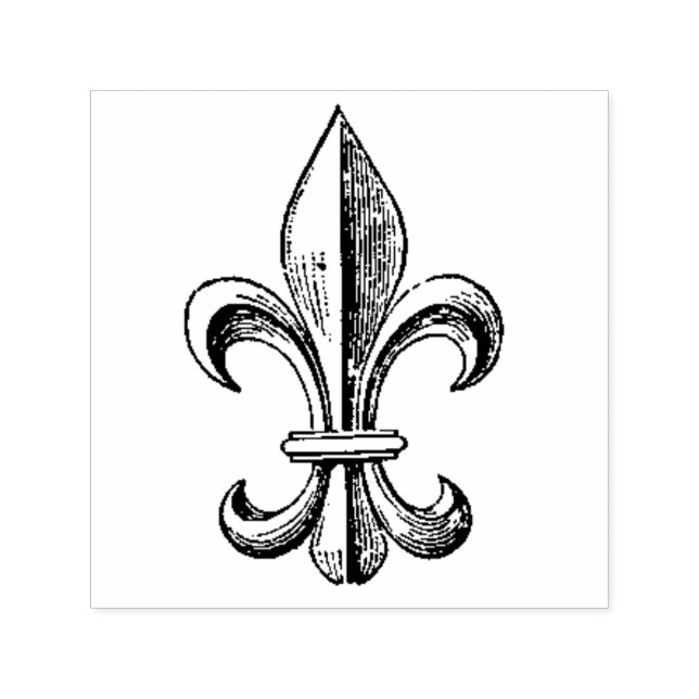 Sello Automático Elegante Fleur de Lis (Diseño)