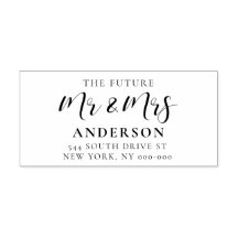 Elegante futuro Sr. y Sra.