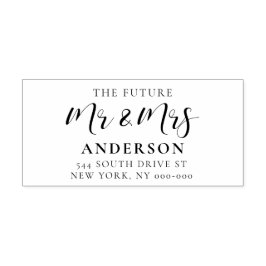 Sello Automático Elegante futuro Sr. y Sra.