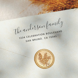 Sello Automático Elegante Guión Nombre de familia Dirección de devo