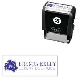 Sello Automático Elegante Moda moderna Monograma Nombre comercial