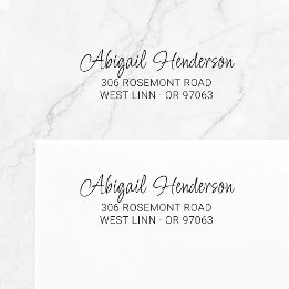 Sello Automático Elegante moderno manuscrito 10a | Dirección de dev