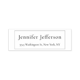 Sello Automático Elegante Moderno Plano Profesional