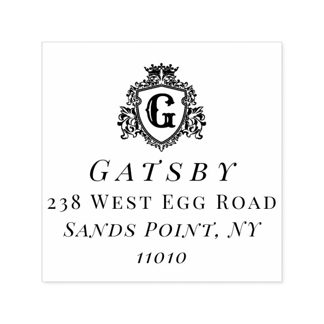 Sello Automático Elegante nombre familiar tipografía Personalizado  (Diseño)