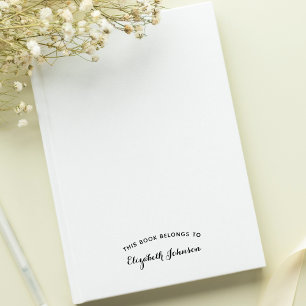Sello Automático Elegante Personalizado Este Libro Pertenece A Nomb