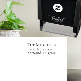 Sello Automático Elegante Personalizado simple Nombre de familia y 