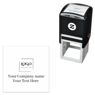 Sello Automático Elegante plantilla de tu logo personalizada