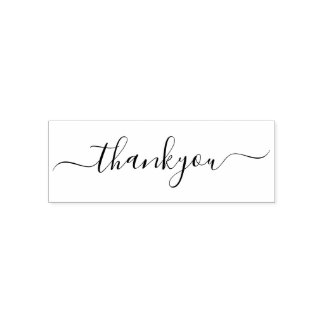 Sello Automático Elegante Script Gracias