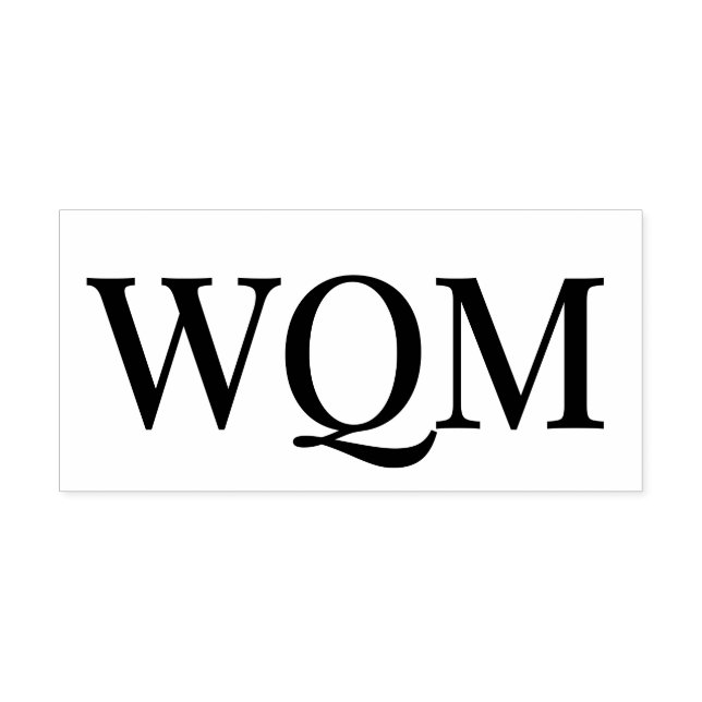 Sello Automático Elegante simple 3 Monograma inicial #92 (Diseño)