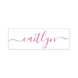 Sello Automático Elegante y a la moda Niña Minimalista rosa