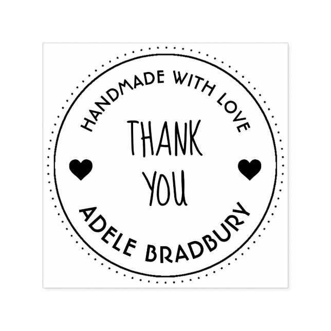 Sello Automático Elegante y personalizado hecho a mano por (Diseño)