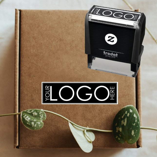 Sello Automático Embalaje promocional con logotipo empresarial pers (Personalized Business Logo Promotional Packaging Self-inking Stamp)