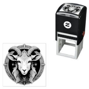 Sello Automático Emblema de Cabra de Grimmloch Juego de Rollo de Fa
