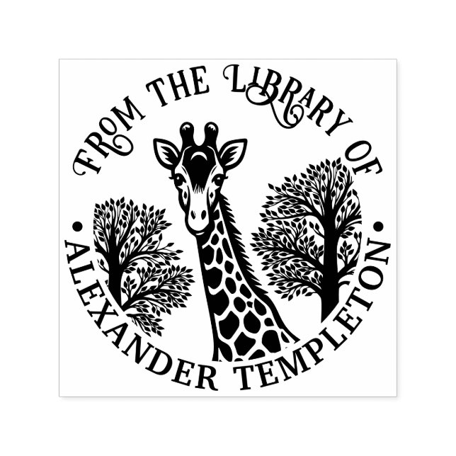 Sello Automático Embosser de nombre de libro de biblioteca Cabeza d (Diseño)