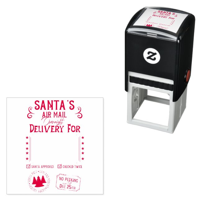 Sello Automático Entrega a un día personalizada de Santa Claus (In Situ)